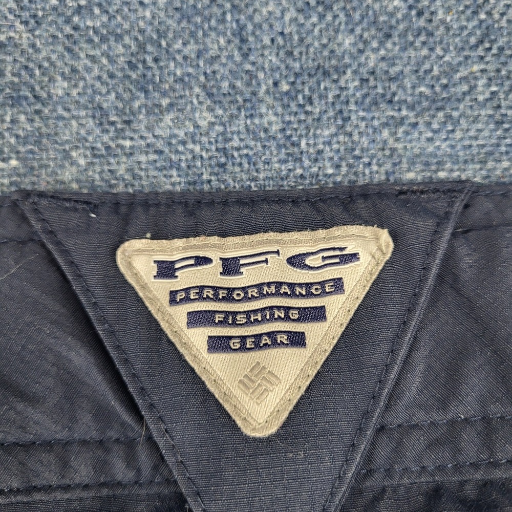 Columbia PFG Convertible Cargo Pants Navy Blue Omni-Shade Women 8 Short Fishing - Picture 12 of 12